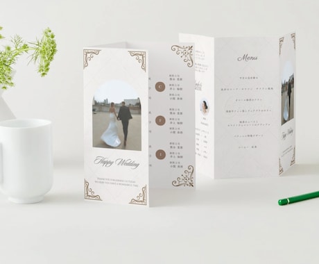 クラシックなプロフィールブックをお作りいたします 上品なデザインでワンランク上の結婚式に◯⚪︎ イメージ2