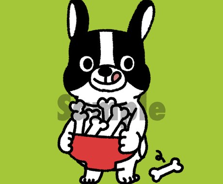 あなたのペットをキャラクター化します シンプル＆ポップで可愛く世界に１つだけのキャラクターを作成 イメージ2