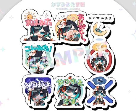 今だけお試し価格❗スタンプ・バッジ制作します 既存テンプレートから完全オリジナルまで対応可能◎ イメージ2