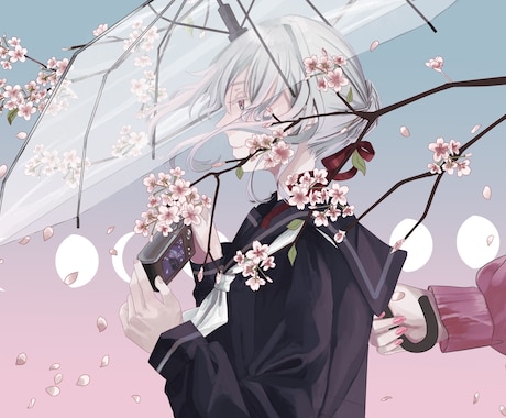 アイコン迷っている方！私の絵で飾って満足させます 暗いな雰囲気から明るいものまで！代理キャラや創作キャラまで！ イメージ2