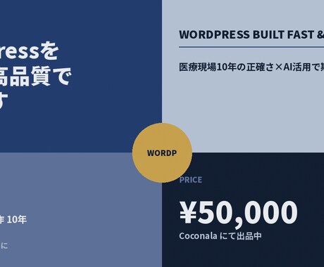WordPressを爆速・高品質で作ります 医療現場10年の正確さ×AI活用で期待以上の成果を イメージ2