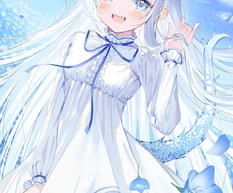 厚塗りで透明感のあるイラスト描きます Twitterでのフォロワー37000人越え！実力は確かです イメージ2