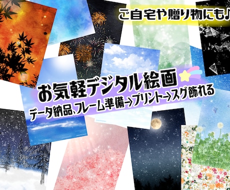 データ納品★デジタルアートお売りいたします ご依頼→データ納品　だけの簡単お取引♪ イメージ1