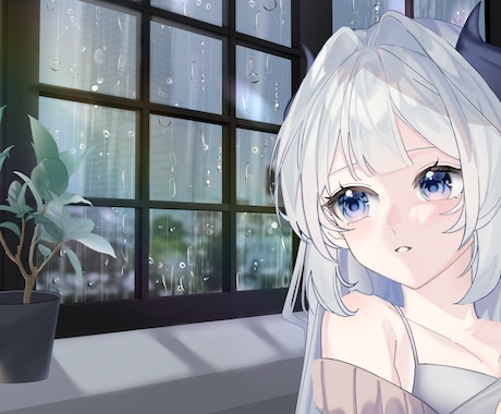 ハイクオリティな背景付き一枚絵描きます 記念お祝いイラストや壁紙、歌ってみたMVなどにおすすめ！ イメージ2
