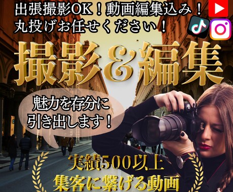 全て込み４時間撮影＆編集！魅力を引き出し撮影します 撮影から編集まで可能★記録やPR動画など使える高品質な動画を イメージ1