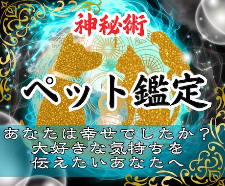 愛するペットの霊視鑑定｜丁寧にお伝えします 最愛のペットが抱えている想い・本音・ご縁・相性を視ます。 イメージ1