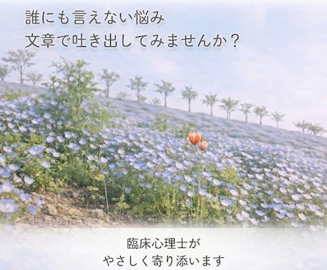 臨床心理士が心の重荷を降ろすお手伝いをします 否定されない文章相談・1往復完結（追加も可能） イメージ1