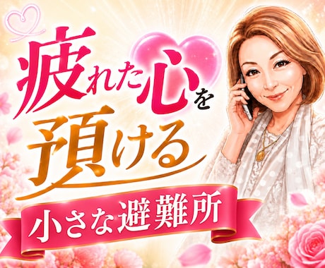 人に気を遣いすぎて疲れたあなたに寄り添います 張りつめた心を、ここで少し休ませませんか。 イメージ1
