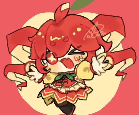 かわいいデフォルメイラストを描きます 可愛いイラストが欲しい人向け！要素数個でキャラも作れる！ イメージ1