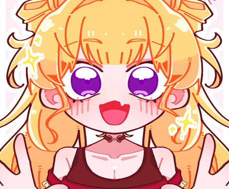 ポップで可愛い可愛いアイコン仕立てます 長くても2日納品の即納品で素早く可愛いを摂取できます！ イメージ2