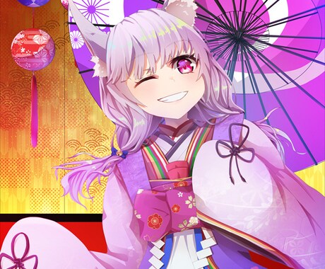商用利用OK！歌ってみたやグッズ、一枚絵を描きます POPやカラフル、かわいいからかっこいいまで描きます！ イメージ2