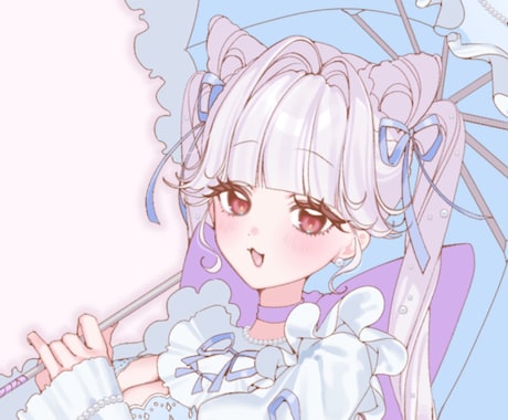 きゅんとする女の子描きます 個人様のアイコンから活動者様の立ち絵など幅広い分野対応可能〇 イメージ1
