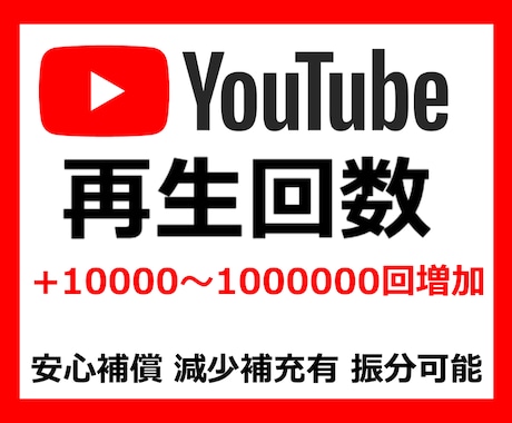 Youtube再生回数1000000回増加します Youtube動画マーケティングの宣伝・バイラル、収益化！ イメージ1