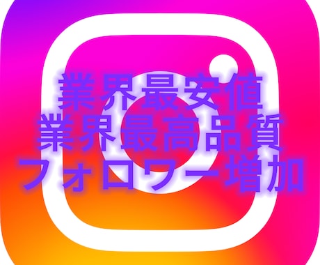 Instagramのフォロワーを増加させます インスタグラムのフォロワーを1000人増加 イメージ1