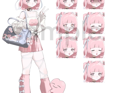 イラスト/立ち絵/デザイン承ります SNS・動画・配信・グッズなどにご使用いただけます。 イメージ2
