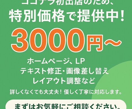 Webエンジニアがホームページ更新・修正.します ココナラ初出店のため、先着10名様まで特別価格で提供中！ イメージ1