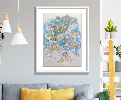 原画：お好きな植物を博物画風の植物画でお描きします 優美なる植物画で空間を昇華する、優雅なラグジュアリー空間に。 イメージ2