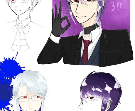 貴方の理想のカッコイイ絵描きます 主にカッコイイからかわいいまでの男子を描かさせていただきます イメージ2