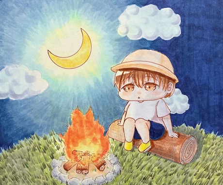 柔らかいデフォルメされたキャラクターを描けます コピックでもデジタルでも柔らかい印象です！ イメージ1