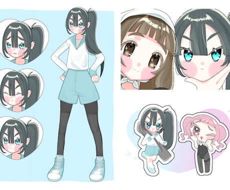 安く早くポップなイラスト描きます 商用利用OK！納得のいくイラストに仕上げます！ イメージ1