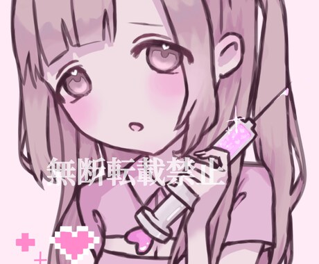 低価格/ゆるかわ 病みかわ♡アイコン描きます SNS用に可愛く盛れます！イラストレーター初心者なため低価格 イメージ2