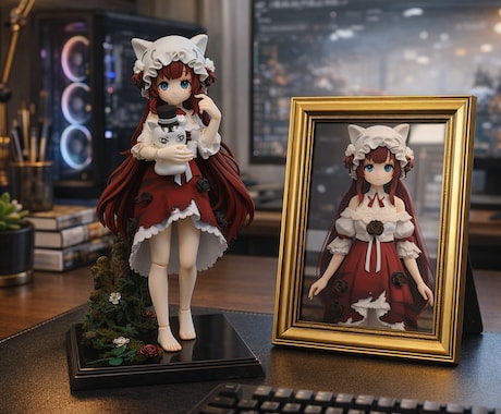 VTuber・オリキャラを3Dフィギュア制作｜ます 完全オーダーメイド手作業造形サービス イメージ2