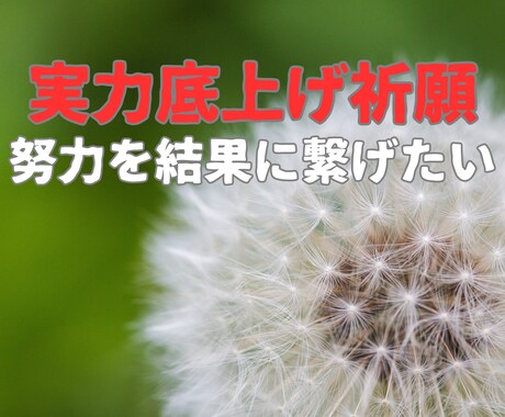 失敗できない日、その努力を最善の結果にお繋げします 試験・大会・プレゼン・発表会で努力を結果に繋げるためのご祈願 イメージ1