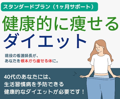 1ヶ月間、ナースが監修してダイエットサポートします 健康を意識しながら無理なく痩せる習慣をサポート イメージ1