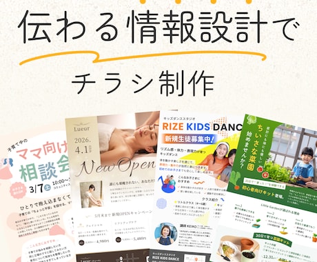 伝わる情報設計でチラシ制作します イメージ1