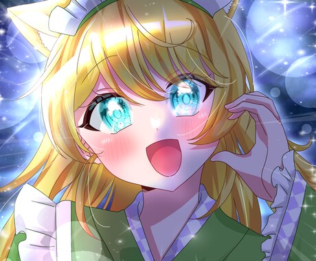 キラキラな女の子の1枚絵制作します 最短7日納品!!見積もり相談即対応☆商用利用込 イメージ1