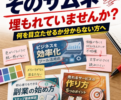 初心者のココナラサムネをAIで整えます CanvaもAI画像生成も迷わず使えるサムネ設計AI イメージ2