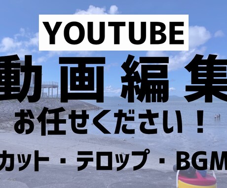 YOUTUBE動画編集致します 「〜風がいい」「〜したい」等の皆様の要望に沿って編集します！ イメージ1