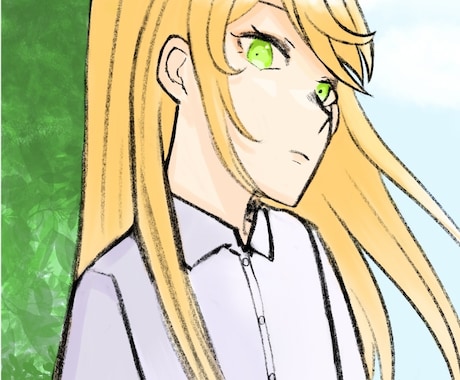 人物イラスト描きます かっこいい風のテイストが得意です！ イメージ1