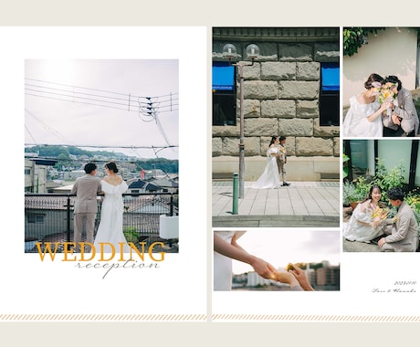 セミオーダーのプロフィールブックを制作します 会場の雰囲気に合わせたお洒落な一冊を。 イメージ1