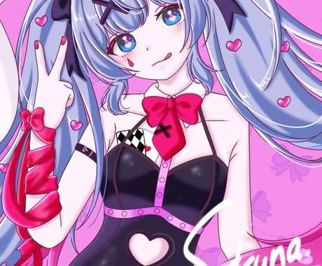 綺麗で可愛い一枚絵を描きます 可愛い一枚絵イラストを作成致します。 イメージ2