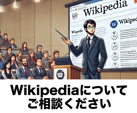 Wikipediaについて相談を承ります ウィキペディアで分からないこと、お答えします。 イメージ1
