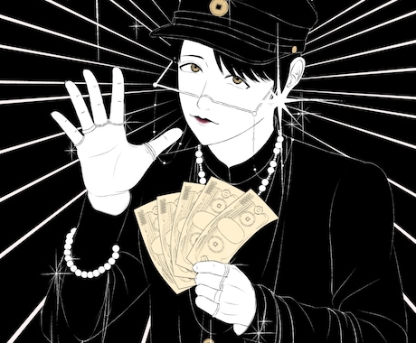 商用OK！耽美で唯一無二な個性的な絵を制作します 完全手作業オリジナルの耽美なイラストを制作します！ イメージ2