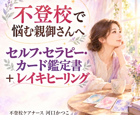不登校に悩む親御さんをカードとレイキでケアします イメージ1