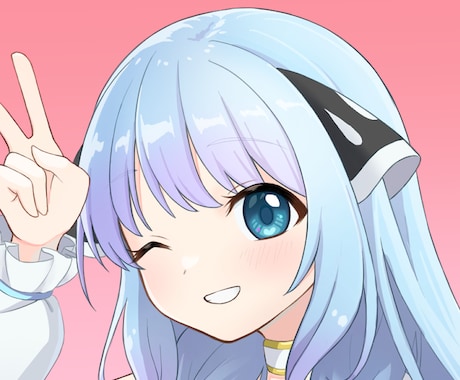 イラスト（バストアップ）描きます アイコン、配信素材などに！商用利用OK！ イメージ1