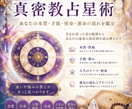 あなたの才能・使命・人生のテーマを鑑定します あなたの人生には、生まれた時から設計図があります イメージ1