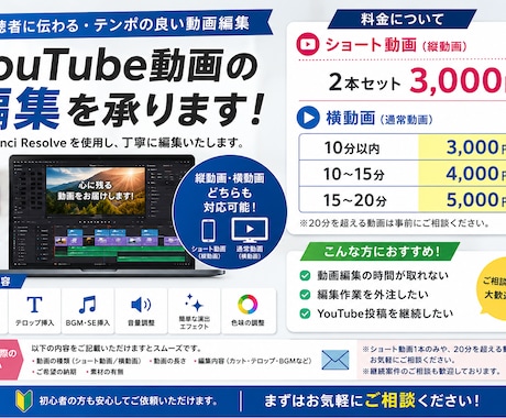 YouTube動画編集承ります イメージ1