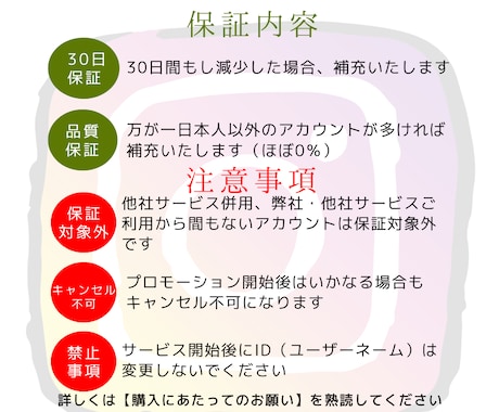 インスタ★日本人フォロワーを＋100人増やします Instagram★高品質★安心30日保証★豪華特典★最安値 イメージ2