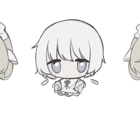 安くて可愛い1.5等身キャラクター描きます 1.5等身キャラクターを描きます。 イメージ1