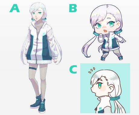 SNS・ブログ用アイコン作成します デフォルメから等身まで、幅広い絵柄に対応します！ イメージ2