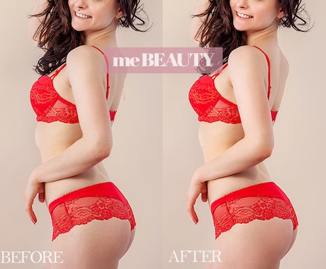 人物写真を理想のスタイルに修正加工いたします 美しい肌・体型・なりたいスタイルで魅力アップ！ イメージ2