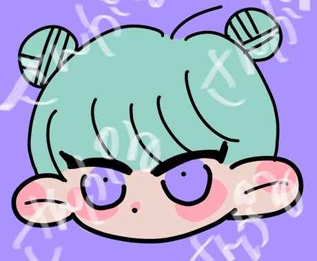 個性的で可愛いアイコンを作ります 現役専門学生が世界にたった一つのアイコンを作ります！！！ イメージ1