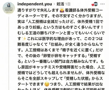 現役看護師が不妊治療の疑問をすべて解消します 医師の言葉を翻訳。病院では聞けない不安をゼロにします。 イメージ1