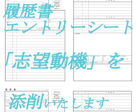 格安！元採用担当が【志望動機】を添削いたします エントリーシート・履歴書が通らないとお困りのあなたへ イメージ1