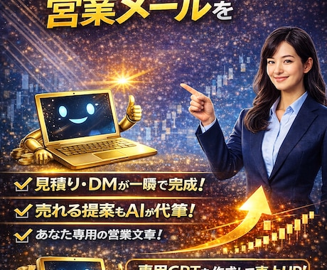売れる営業文章を作る専用GPT作ります 提案文・DM・見積返信を“売れる型”で自動化 イメージ2