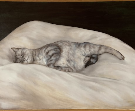 見応えのある猫の肖像画を描きます 猫の愛くるしい一面を捉え、存在感ある絵画を提供します。 イメージ2